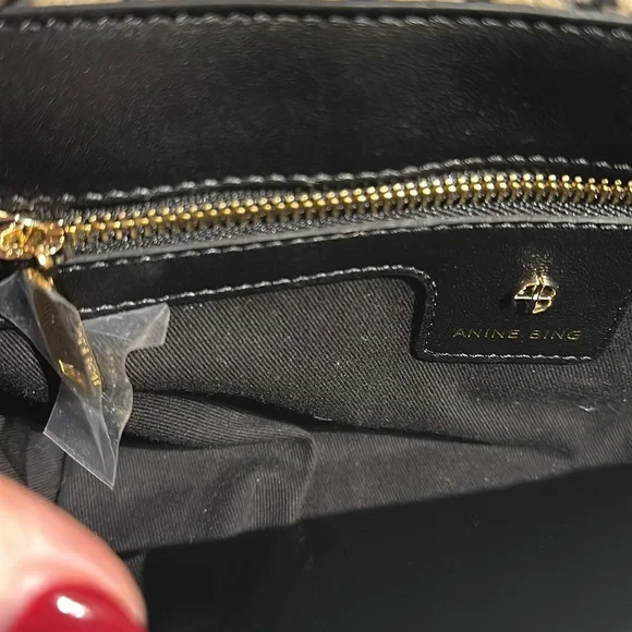 ANINE BING NWOT Nico Bag in Black & Beige